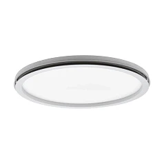 фото 99841 Потолочный светильник LAZARAS, LED 22W, управление через пульт, RGB+TW, ?450,  пластик/сталь в интерьере