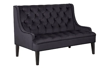 красивый Прямой двухместный американский диван Sommet черный в интернет-магазине