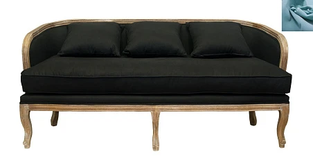 купить стильные Диван ретро Nora голубой в интернет-магазине