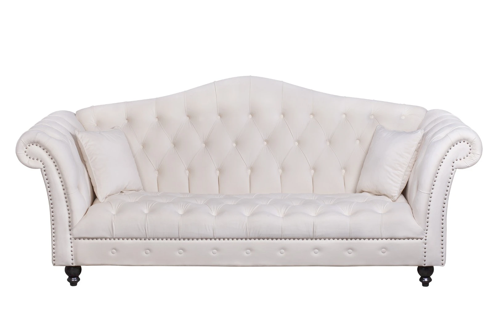 Диван с высокой спинкой Calee Beige в интерьере