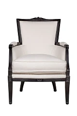 Мягкое полукресло с подлокотниками Tous white