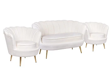 заказать Комплект кресел и дивана ракушка Pearl Double Beige
