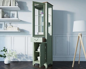 купить красивый Узкий шкаф-витрина "Olivia" арт GC2005 в интернет-магазине