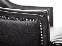 купить Кожаное кресло каминное Chester Black Leather в интернет-магазине