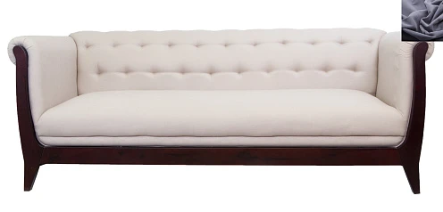 красивый Классический диван Delvin темно серый