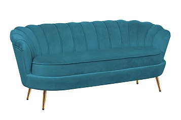 красивый Диван ракушка Pearl Triple Marine Velvet в интернет-магазине