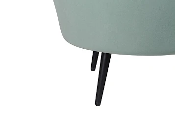 купить Диван ракушка для гостиниц Pearl Triple Green на черных ножках