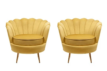 заказать Комплект кресел ракушка Pearl Yellow