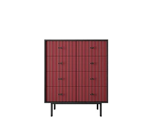 красивый Комод на восемь ящиков "Emerson" арт EM20/red/L на заказ