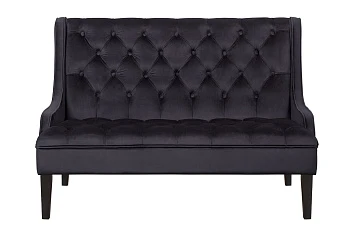 красивые Прямой двухместный американский диван Sommet черный на заказ