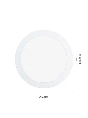 64628 Светодиодный встраиваемый светильник FUEVA 1 PRO, 16W(LED) в интернет-магазине