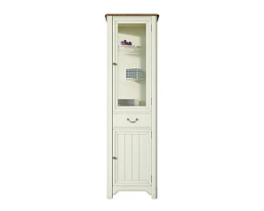 Узкий шкаф-витрина "Olivia" в бежевом цвете арт GC2005C в интернет-магазине