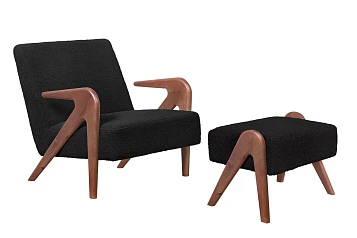 красивое Кресло с пуфом для гостиниц Arrow BR V3