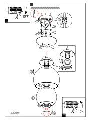 94592 Подвесной потолочный светильник (люстра) ROCAMAR