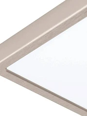 заказать стильные 99253 Светодиодный накладной светильник FUEVA 5, 17W (LED), 210х210, H28, 2100lm, 4000K, сталь, нике