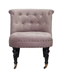 стильное Низкое кресло Aviana Taupe Velvet