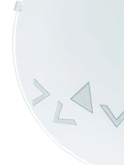 80263 Светильник настенно-потолочный MARS, 1х60W (E27), ?245, стекло/узор " уголки"