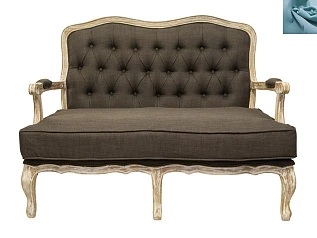 красивый Прямой диван модерн Yareli Brown V2 голубой в интернет-магазине