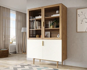 стильный Буфет с двумя дверками "Line" LN11/GR1/beige