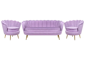 купить Комплект кресел и дивана ракушка Pearl Triple Purple