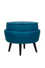 Пуф Pearl Adorn Marine на черных ножках