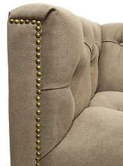 Прямой трехместный диван Orchest цвет коричневый в интерьере