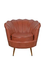 фото Низкое кресло ракушка Pearl Brown
