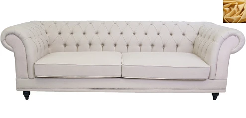 заказать Диван мягкий арт-деко Neylan желтый в интернет-магазине