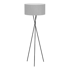заказать стильные Торшер FONDACHELLI, 1x60W(E27), сталь, черный, текстиль, серый