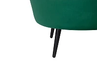 заказать Низкое кресло ракушка Pearl Green V2 на черных ножках