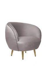 Мягкое кресло для гостиниц Small Benee Grey на заказ