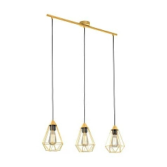 купить 43682 Подвесной потолочный светильник (люстра) TARBES, 3Х60W, E27, L790, B175, H1100, сталь, матовая