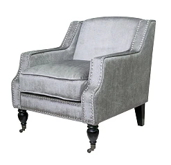 красивое Полукресло для камина Mart Rich цвет серый на заказ