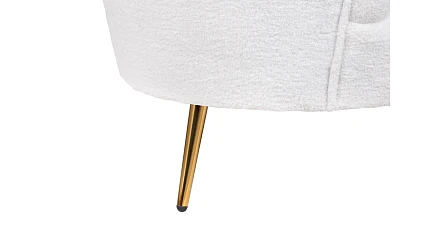 Комплект кресел и дивана ракушка Pearl Triple White Boucle в интернет-магазине