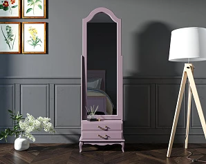 Зеркало напольное "Leontina Lavanda" 2 ящика арт ST9322LETG в интерьере