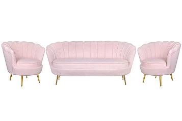 купить Комплект кресел и дивана ракушка Pearl Triple Pink V2