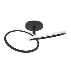 902144 Светодиодный настенно-потолочный светильник с регулировкой цветовой температуры CONGIUNTI, 12W(LED), 2700K, 4000K, 6500K, 1500lm, сталь, черный