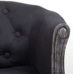 Низкое кресло ретро Kandy Black Old в интернет-магазине