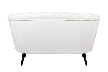 Диван ракушка Pearl Double Beige на черных ножках