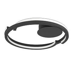 купить 901821 Светодиодный настенно-потолочный светильник с регулировкой цветовой температуры MEZZOMONTE, 1X20W 1X20W(LED LED), 2700-6500K, 2220 2220lm, алюм