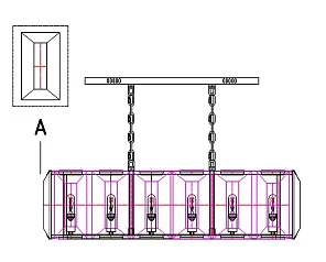 Люстра Harlow на заказ