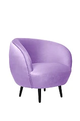Мягкое кресло Small Benee Purple на черных ножках на заказ