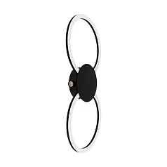 красивые 902124 Светодиодный светильник настенно-потолочный VENTICELLO 1, 20W 0,91W(LED LED), 3000K, 2400 135lm, алюминий, черный, белый на заказ