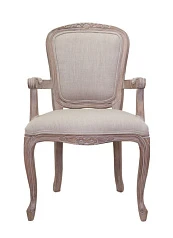 Мягкий стул с подлокотниками Gran Arm Beige в интерьере