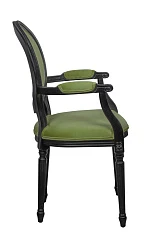 красивый Мягкий стул с подлокотниками Delo Kora Arm Green