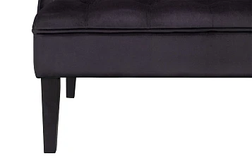 Прямой двухместный американский диван Sommet черный в интернет-магазине