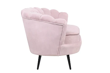 заказать Диван ракушка Pearl Double Pink на черных ножках