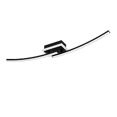 901217 Светодиодный потолочный светильник LUNGOLAGO, 12W(LED), сталь, пластик, черный, пластик, белый, 4000K, 1450lm в интернет-магазине