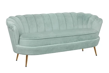 фото Диван ракушка для гостиниц Pearl Triple Green в интерьере