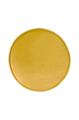 Пуф Pearl Adorn Yellow на черных ножках в интернет-магазине